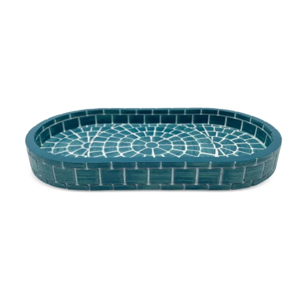 Lavender and Sage Scallop 16-Pc. Bathroom Accessory Sets - Teal